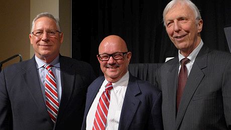Tom Verti, Dan Baker, and Jim Cagley at the Tribute to the Fellowship Founders gala dinner